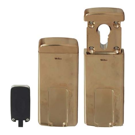DEFENDER MAGNETICO MG310 DISEC F.SAGOM MM 110X55 OTTONE LUCIDO