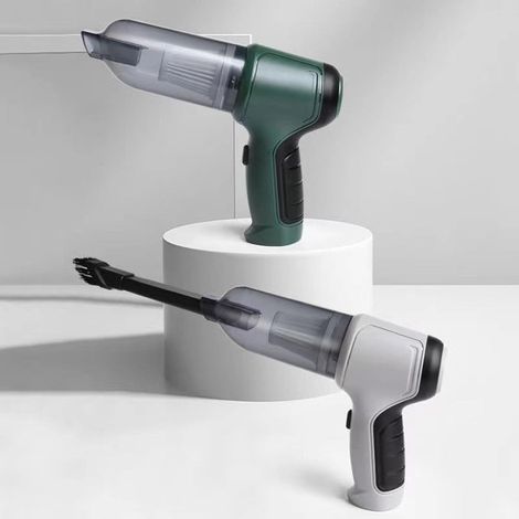 TRADE SHOP - Mini Aspirapolvere Soffiatore Portatile Per Auto Casa Senza Fili Ricaricabile Alta Potenza - (1/5)