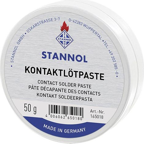 Stannol 165018 pasta di contatto per saldatura 50 g
