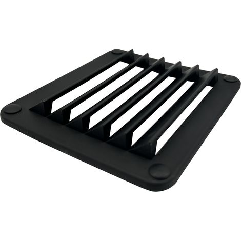 Black and white plastic ventilation panel, ventilation window, ventilation opening 14112515mm, marine, yacht, and RV accessories - black - plastic (1/3)
