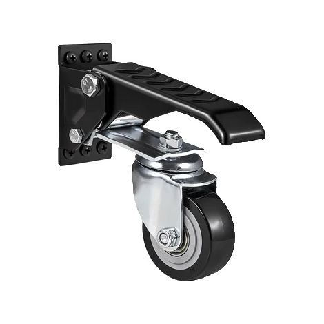 Ruedas para carro de banco, de montaje lateral, con rueda retráctil para bajar, 4 unidades. (1/5)