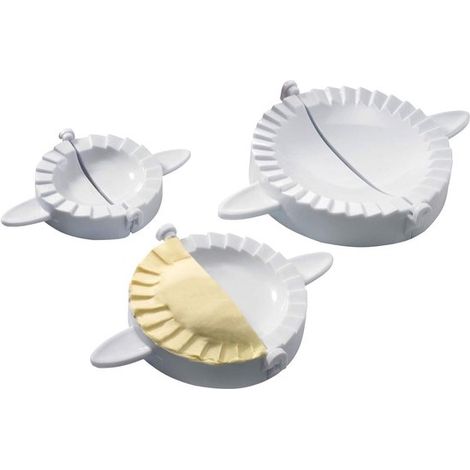 Juego para hacer ravioles, forma de empanada/pierogi, 3 piezas, Ø 7,5/9,5/12,5 cm, plástico (1/5)