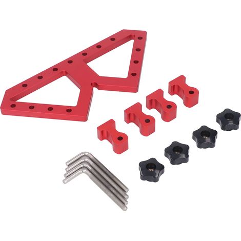 Serre-joint d'équerre en alliage d'aluminium, modèle W, pince de positionnement pour menuiserie auxiliaire (1/5)
