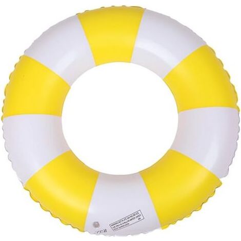 Bouée ronde, bouée gonflable rétro rayée en PVC, piscine gonflable, décoration pour pool party, jouets de plage, vacances (1/5)