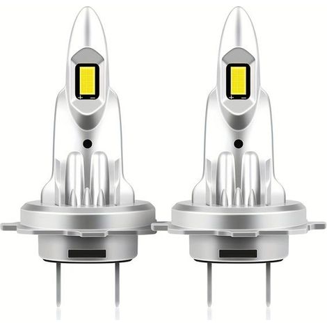 BelleRise - Kit d'ampoules LED H7 pour phares de voiture (lot de 2) — Compatible avec les modèles H1/H11/9005/9006/H4 — Puissance de 280 W. (1/5)