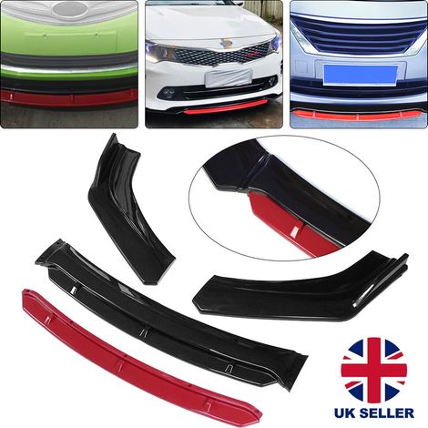 Youyijia Universal Car Front Bumper Lip Body Splitter Kit Spoiler Chin Black (1/5)