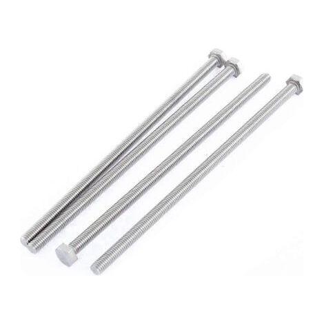 Vis à six pans creux en acier inoxydable entièrement filetées M6 x 150 mm, lot de 4 (1/5)