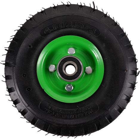 Pneu Gonflable Silencieux pour Brouette et Chariot de Jardin Roue de Rechange Caoutchouc pour Tondeuse Générateur et Souffleuse Montage Facile et Résistance à Usure (1/5)