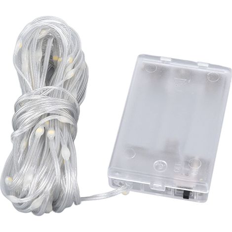 10 Meter lange LED-Lichterkette – batteriebetrieben – warmweißes Licht – wasserdicht – für drinnen und draußen – zum Selbermachen