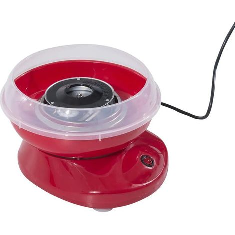 Machine à bonbons de la marque Zuckerwattemaschine. Modèle 1, en rouge. Parfait pour créer des délices sucrés lors des fêtes et autres événements. (1/5)