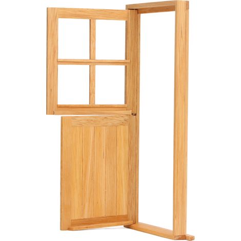 Puppenhaus-Miniaturmöbel im Maßstab 1:12, Holztüren, unbemalt, Simulations-Mini-Möbeltür für Puppenhausdekoration (1/5)