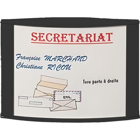 Support de signalétique Pilot noir 105 x 80 mm VACHETTE 046552