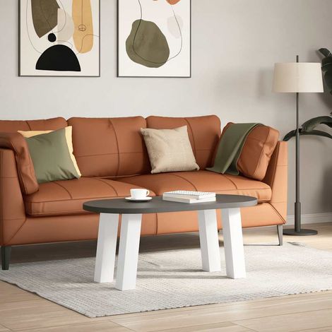 vidaXL Pieds de table basse 4 pièces Blanc 30 cm Acier (1/5)
