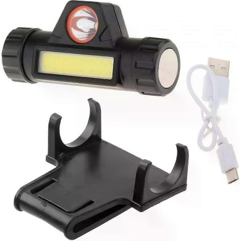 Schweißhelm-Stirnlampe mit Halterung, multifunktionale Arbeitsleuchte für den Außenbereich mit großer Reichweite, leistungsstark und wiederaufladbar. (1/5)