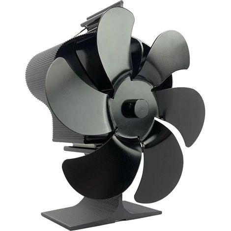 Ventilateur de poêle à bois à puissance thermique Ventilateur de poêle à bois non électrique Ventilateur de poêle à granulés Ventilateur de cheminée à 6 pales (1/5)
