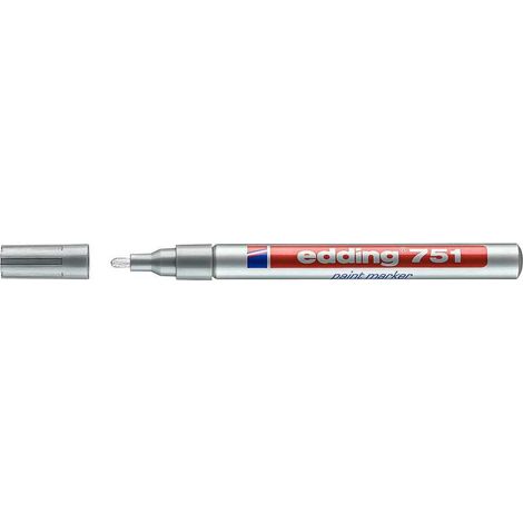 Edding 751 pennarello permanente argento set 10