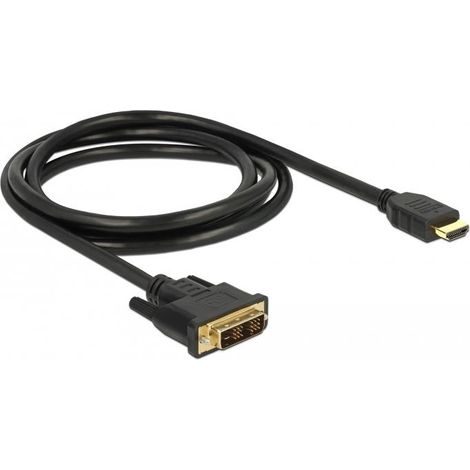DELOCK Kabel DVI 18+1 - HDMI-A St/St 1.50m (85583) (1/2)