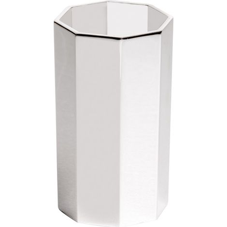 Porta Spazzolini Da Appoggio Cromo Specchiato Bagno Moderno Otto (1/2)