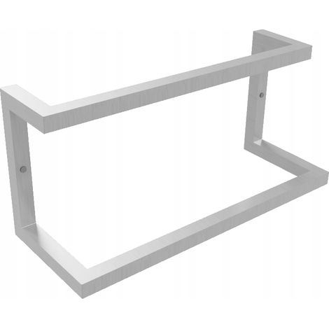 Doppio portasciugamani da parete Loft L inox (1/4)