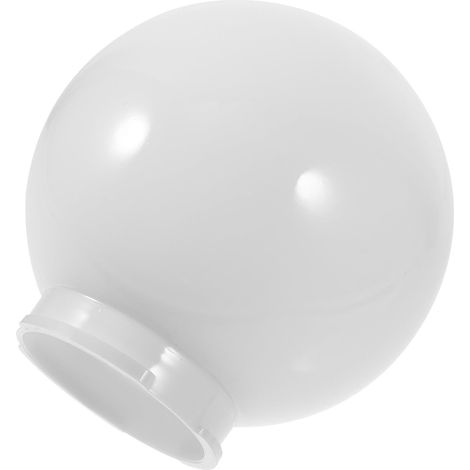 Lot de 2 abat-jours en plastique blanc crème pour poteaux et lampes de clôture dans le jardin - 150 mm (1/5)