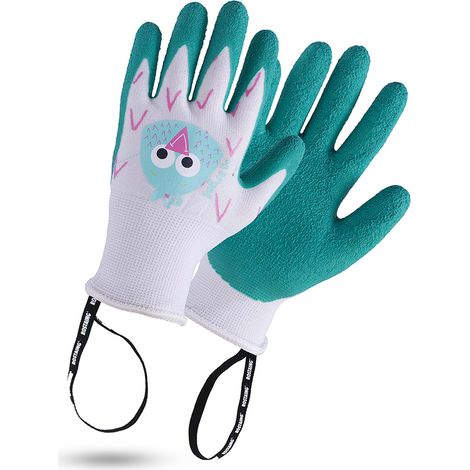 Gant de jardinage enfant vert, MARGOT l'oiseau - ROSTAING - 4-6 ans (1/3)
