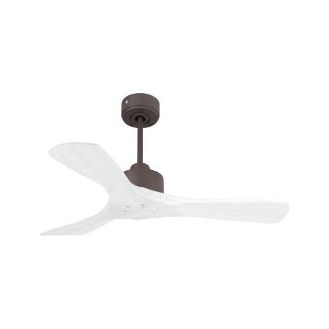 Modulo Slim de Klassfan - Ventilateur de plafond et destratificateur moteur DC laiton et bois blanc 10 à 20 m²