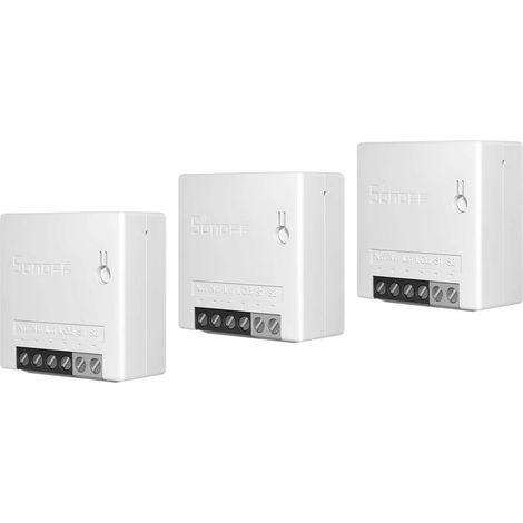 Switch Connected wifi 2 Channels Switch Smart 3PCS, Compatible with Alexa, Google Home, Mode DIY, Control to Distance, Control Voice, Function of Time, 10A/2200W (1/5)