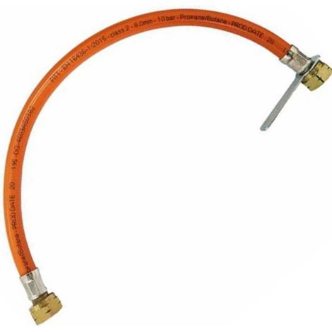 FLESSIBILE TUBO GAS NORMA EN16436 BOMBOLA E CENTRALINE 1/2 FF CM 70 30bar