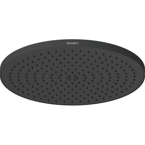 Duschkopf Duravit Universal, mit Strahlart Rain, rund (Ø 230 mm), Winkel verstellbar, Schwarz Matt (1/3)