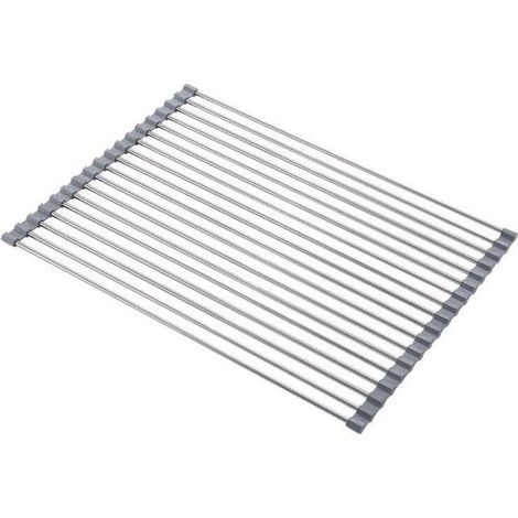 Online Store - Roll-Up Dish Drying Rack, 100% BPA-Free, Foldable Sink Drainer, Ideal for Fruits, Vegetables, and Plates, Silicone Coated (1/5)