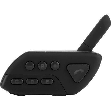Casque de moto avec talkie-walkie intégré, oreillette Bluetooth, vitesse maximale 120 km/h, réduction du bruit, noir (1/5)