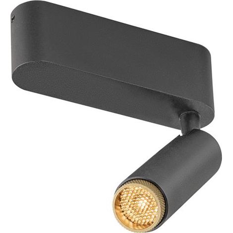 Plafonnier GRIP S simple intérieur PHASE 2700 K 11 W 29° noir / or - SLV - 1009038