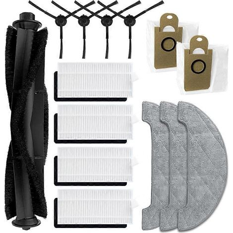Compatible avec les aspirateurs Honiture Q6 Pro/Laresar L6 Pro : filtre de brosse principalesac à poussière et lingettes. (1/5)