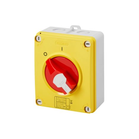 INTER-SECT. HP PLAST. 32A 3P+N URGENCE GEWISS GW70435NP (1/4)