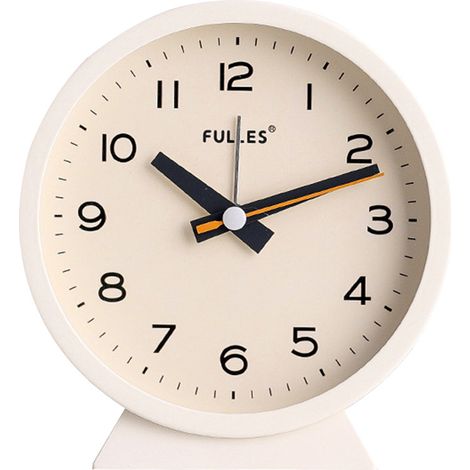 Réveil Métallique - Affichage Analogique - Fonction Snooze - Son Progressive en 4 Niveaux - Pour Chambre ou Bureau - 1 Pièce (1/5)