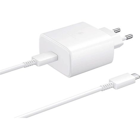 Caricabatterie USB-C da 45 W compatibile con Samsung Galaxy S24, S23, S22 Ultra, S22 Plus, S21 Ultra, S20 FE, Note 20+ 5G, Tab S9, S8 Ultra, S8 Plus, S8, S7 Ultra, S7 FE, S7+, con cavo di ricarica da