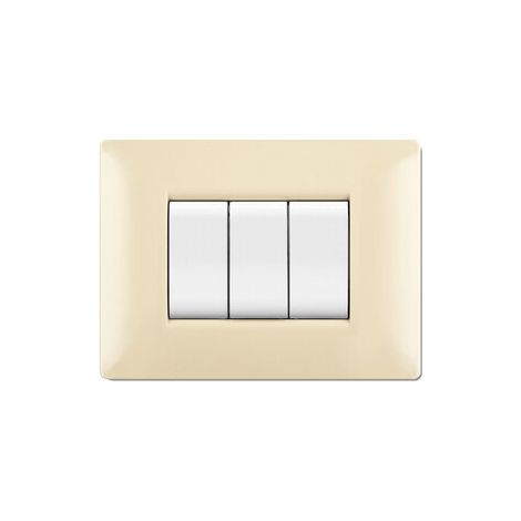 PLACCA LIFE Q LIVING PLAST AVORIO                4P- 1,0 pz