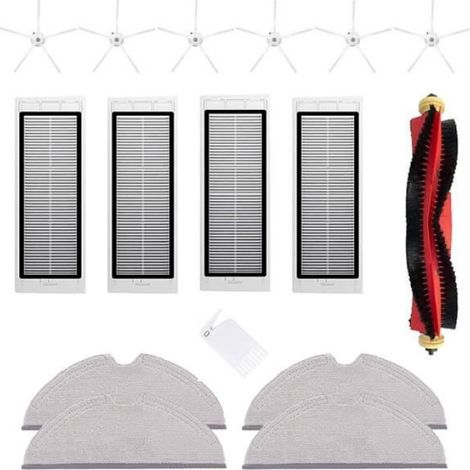 Ensemble D'Accessoires de Chiffon D'Essuyage de Brosse de Filtre pour Xiaomi Roborock E5E4 S5 Max S6 Pure S6 MaxRobot Aspirateur Pi (1/4)