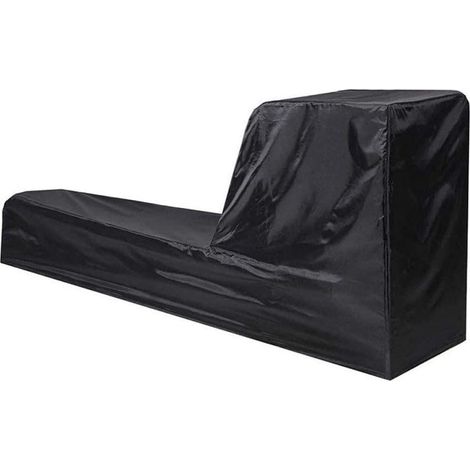 Housse de protection pour rameur extérieur en tissu Oxford imperméable et anti-poussière pour rameur, terrasse, meubles de jardin, 241 x 61 x 100 cm, noir, imperméable, salle de sport (1/5)