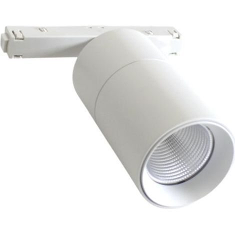 Spot LED sur Rail Magnétique 48V 15W Orientable BLANC - Blanc Chaud 2300K - 3500K - SILAMP