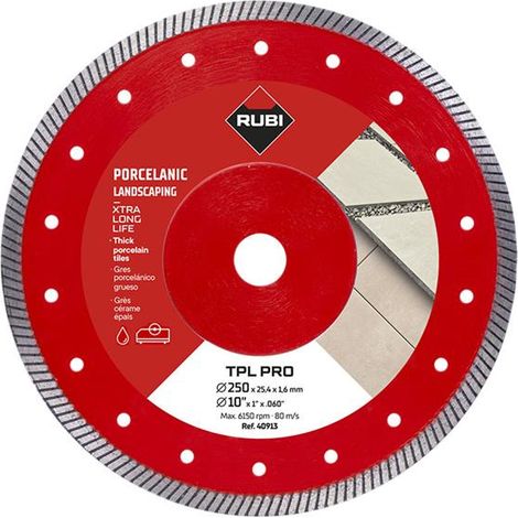 RUBI TPL 250 EXT Pro Diamond Blade – 250mm Professional Cutting Tool
