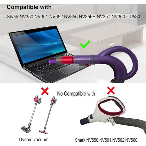 Brosse à Poussière Sans Trace avec Adaptateur 1-1/4" à 1-3/8", Brosse à épousseter Autonettoyante pour Dépoussiéreur D'écrans de Clavier