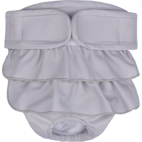 Couche imperméable pour chienne, culotte hygiénique, culotte menstruelle, Gris XXL (1/4)