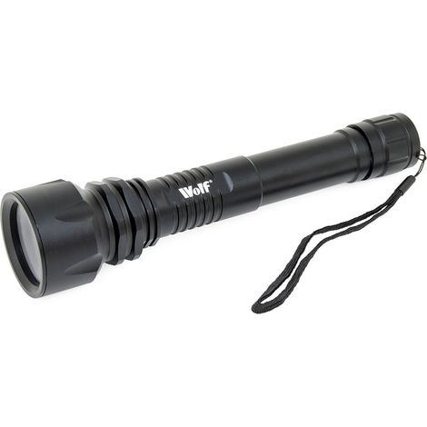 Wolf 10w 850lm Spotlight CREE LED Rechargeable Torch (1/4)