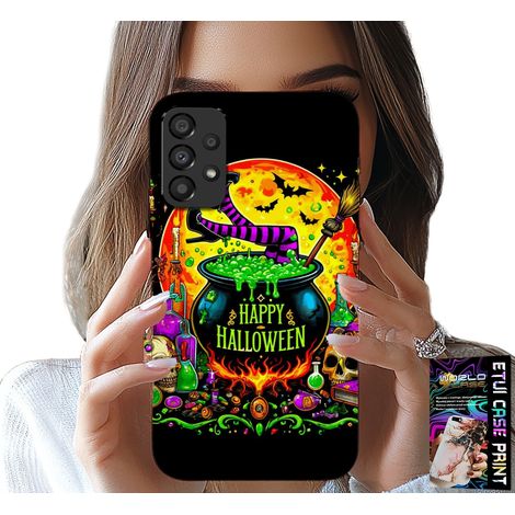 Hülle für Samsung Galaxy A53 5G – Hexenkessel-Zauberstab-Halloween-Glas (1/5)