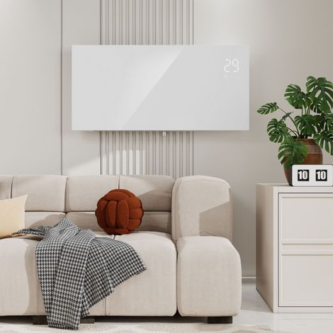 Acezanble Radiateur intelligent 2000W – Ultra-fin 70mm, WiFi, détection fenêtre, Blanc
