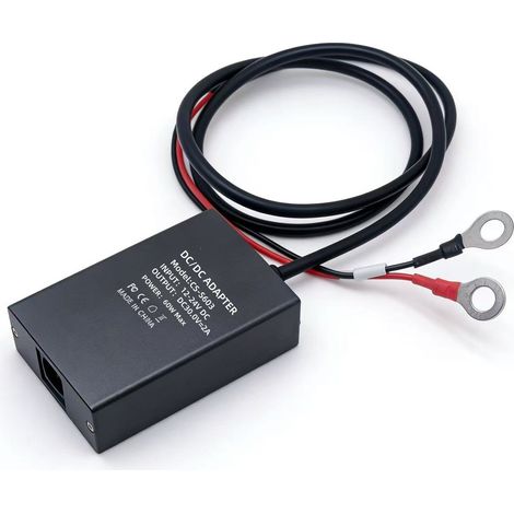 Spannungswandlerbox Typ O 12V/24V auf 30V 2A, 1 m lang, unterstützt den Anschluss von bis zu 50 m Gleichstromkabel.