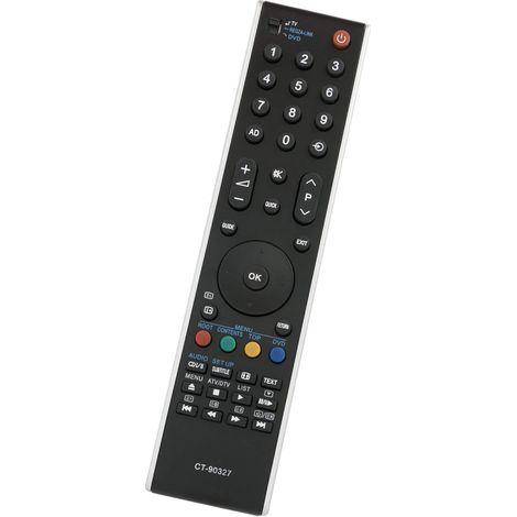 Télécommande remplacée --fit pour télécommande TV Toshiba CT-90327 42XV636D 2XV635DB 32RV685 37XV635DB 42XV505D 42XV635D 42ZV635DB 46XV635D 75015476 32RV675DB (1/5)
