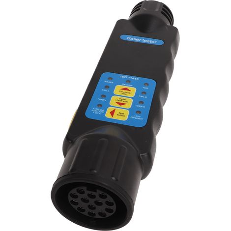 12V 13-poliger Anhänger-Verkabelungsprüfer, Stecker- und Buchsenset, komplett für Anhänger, Wohnwagen, Pferdeanhänger, Fahrradträger