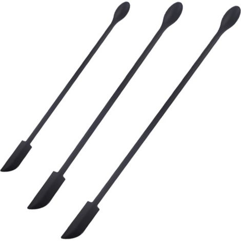 Spatule En Silicone - Set De 3 Petites Spatules Pour Récipients Étroits - Idéal Pour Pots De Cosmétiques Et De Cuisine - 3 Pièces (1/5)